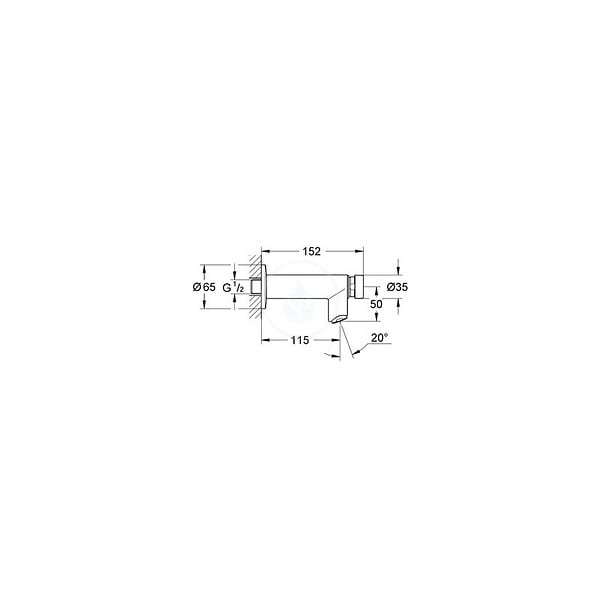 GROHE - Grohe EUROECO COSMOPOLITAN T ROBINETTERIE TEMPORISÉE, chrome (36266000) - large