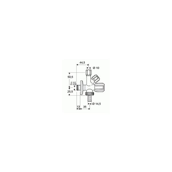 SCHELL - Schell COMFORT - Robinet d'équerre combiné (035510699) - large