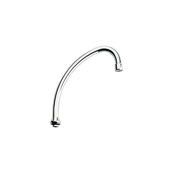 GROHE - Bec tubulaire pour robinetterie verticale de cuisine, 1/2", Chromé (13070000) - large