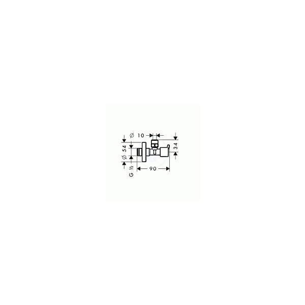 HANSGROHE - Robinet d'arrêt S (13901000) - large