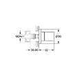 GROHE - Grohe Set d'extension universel thermostatique 2 poignées, 25mm (14058000) - vignette