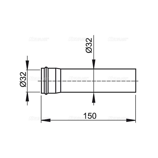 ALCA - Pièce d'extension pour DN32 (A4000) - large