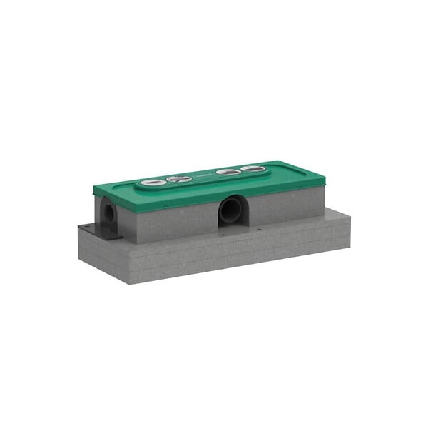 HANSGROHE - Hansgrohe uBox, corps d'encastrement pour caniveaux de douche linéaires 33,8 cm (01000180) - large