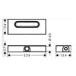 HANSGROHE - Hansgrohe uBox, corps d'encastrement pour caniveaux de douche linéaires 33,8 cm (01000180) - vignette