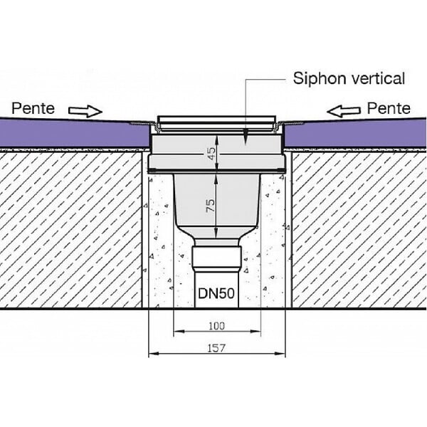 JACKON - Jackon Siphon vertical (0,9 l/s) pour Aqua (4512008) - large
