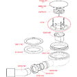 ALCA - Bonde de douche ultra plate (A491CR) - vignette