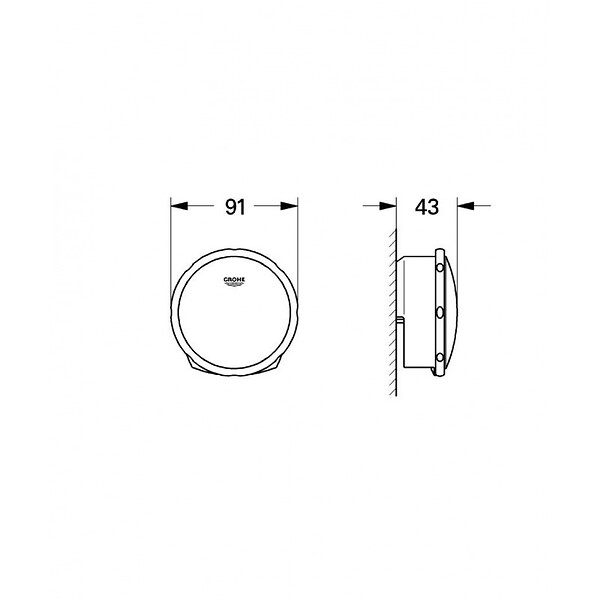 GROHE - Grohe Talentofill  pour garniture de remplissage, de vidage et de trop-plein (19952000) - large