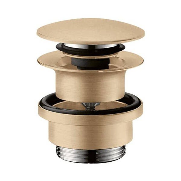 HANSGROHE - Bonde Push-open pour mitigeurs lavabo et bidet, finition Finishplus, Bronze brossé (50100140) - large