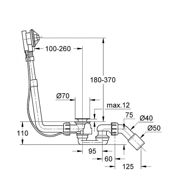 GROHE - Talento  Garniture de vidage et de trop plein (28939000) - large