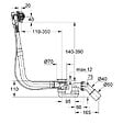 GROHE - Grohe Talentofill  pour garniture de remplissage, de vidage et de trop-plein (28991000) - vignette