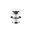 HANSGROHE - Hansgrohe Bonde Push-open pour mitigeurs lavabo et bidet, finition Finishplus, Blanc Mat (50100700) - vignette