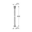 GROHE - Flexible de douche 2m - GROHE VITALIOFLEX METAL 22107000 - vignette