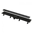 ALCA - Alca Caniveau de douche 750 mm avec grille, noir mat (APZ10BLACK-750M) - vignette