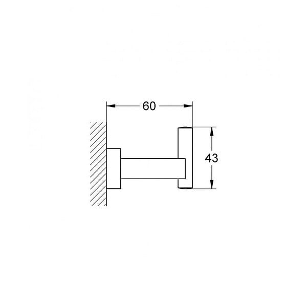 GROHE - Essentials Cube  crochet mural - large