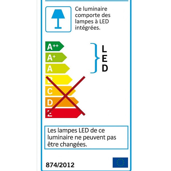 EGLO - Eglo Vadumi Applique pour miroir LED 40cm 4000k blanc neutre (97081) - large