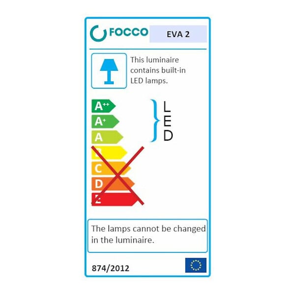 FOCCO - Focco Applique pour miroir LED 23x4,1 cm 4000 K blanc, 6 W, IP44, chrome (EVA2LED) - large
