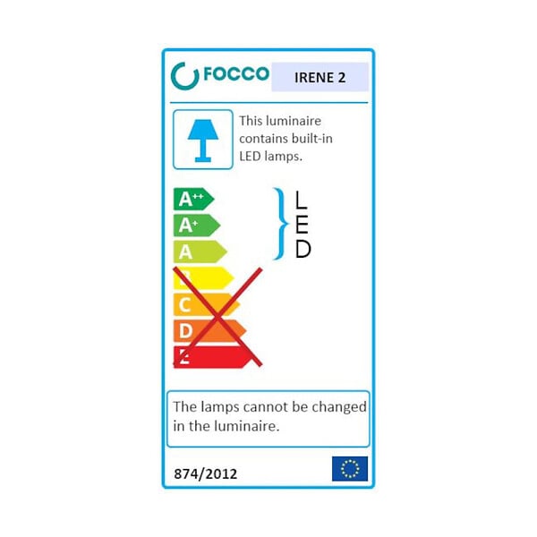 FOCCO - Focco Applique pour miroir LED Irene 50x3,6 cm 5700 K blanc, 9 W, IP44, chrome (IRENE500NEW) - large