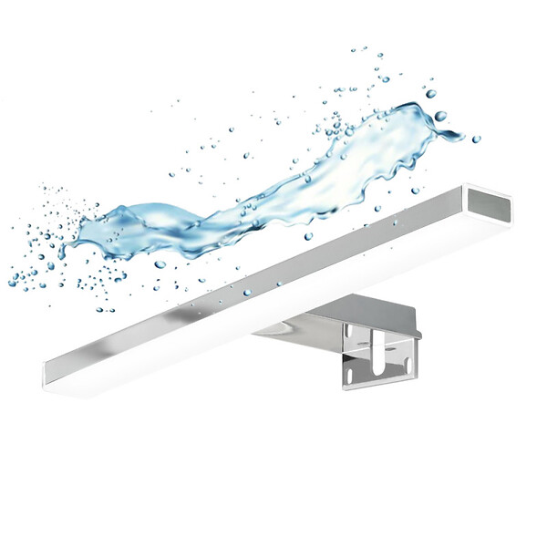 FOCCO - Focco Applique pour miroir LED Esther 28x2,9 cm 5700 K blanc, 6 W, IP44, chrome (ESTHER280NEW) - large