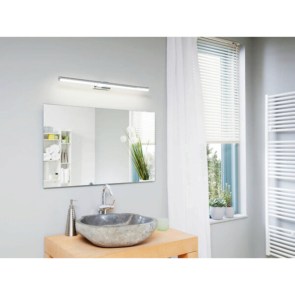 EGLO - Eglo Vadumi Applique murale pour miroir LED 78cm, 4000K Blanc neutre, Acier (97083) - large