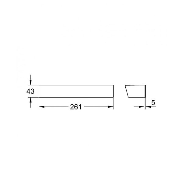 GROHE - Grohtherm 2000  GROHE EasyReach tablette (18608001) - large