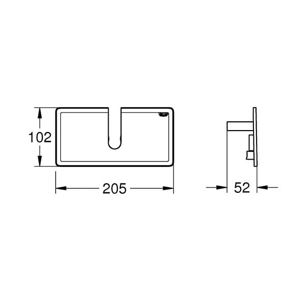 GROHE - Euphoria System 260 tablette EasyReach, blanc (G26362LN1) - large