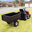 ELEM GARDEN TECHNIC - Remorque pour tracteur tondeuse avec benne basculante - charge max 225kg. - vignette