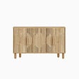 HABITAT ET JARDIN - Buffet en bois "Roger" - 120 x 29 x 73 cm - Chêne Saphir - vignette