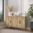 HABITAT ET JARDIN - Buffet en bois "Roger" - 120 x 29 x 73 cm - Chêne Saphir - vignette