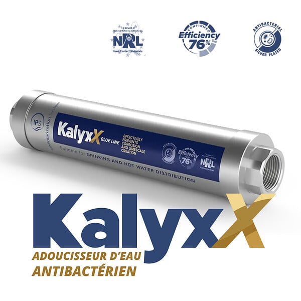 SWISS AQUA TECHNOLOGIES - Swiss Aqua Technologies Adoucisseur d'eau Anticalcaire Antibactérien innovant IPS Kalyxx BlueLine G3/4 " femelle (IPSXKBG34) - large