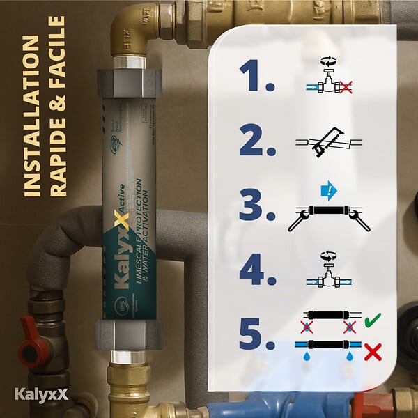 SWISS AQUA TECHNOLOGIES - Swiss Aqua Technologies Adoucisseur d'eau Anticalcaire Antibacterien innovant IPS Kalyxx Active G1 " femelle (IPSKXAG1) - large