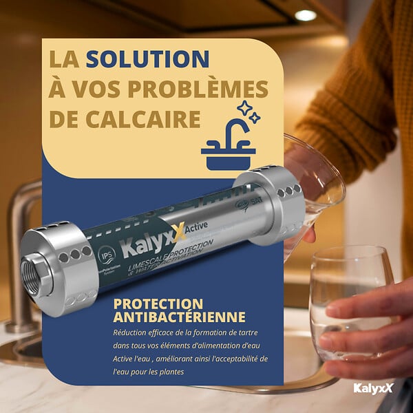 SWISS AQUA TECHNOLOGIES - Swiss Aqua Technologies Adoucisseur d'eau Anticalcaire Antibacterien innovant IPS Kalyxx Active G1/2 " femelle (IPSKXAG12) - large