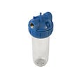 SWISS AQUA TECHNOLOGIES - Bol transparent avec raccord en laiton 3/4" pour filtres universels 10" (SATHF34) - vignette