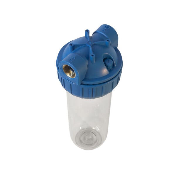 SWISS AQUA TECHNOLOGIES - Bol transparent avec raccord en laiton 3/4" pour filtres universels 10" (SATHF34) - large