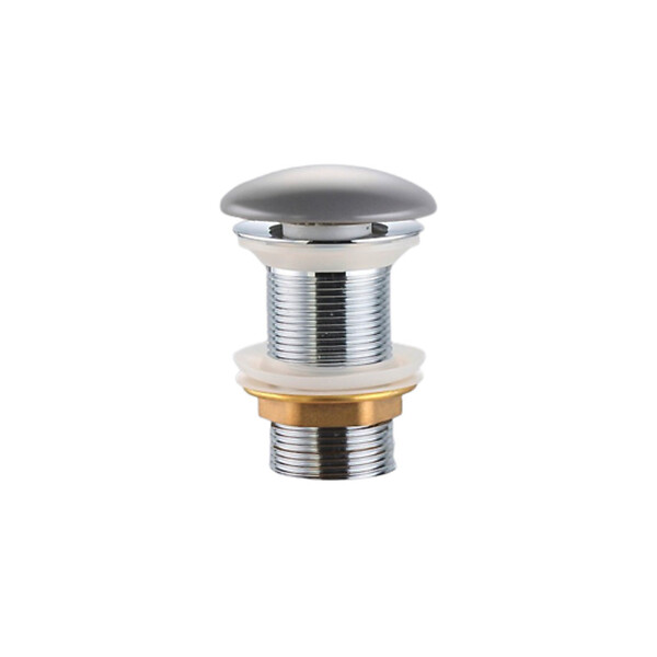 SWISS AQUA TECHNOLOGIES - Bonde à écoulement libre Infinitio 5/4" sans trop-plein pour lavabos et vasques, gris mat (PZATKALGRM) - large