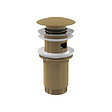 ALCA - Alca Bonde pour lavabo clic-clac 5/4 " Avec trop-plein, Gold brossé (A392-G-B) - vignette