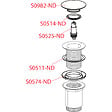 ALCA - Alca Bonde pour lavabo clic-clac 5/4 " Sans débordement (A395B) - vignette
