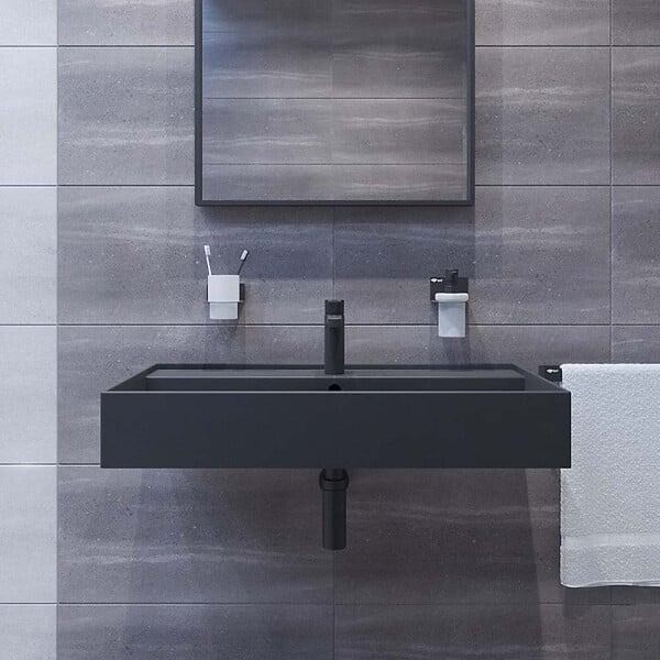 SWISS AQUA TECHNOLOGIES - Swiss Aqua Technologies Siphon pour lavabo laiton noir mat  (SIFMBL) - large