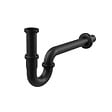 ALCA - Siphon pour évier DN32 en forme "U" avec écrou raccord 5/4, noir mat (A4320BLACK) - vignette