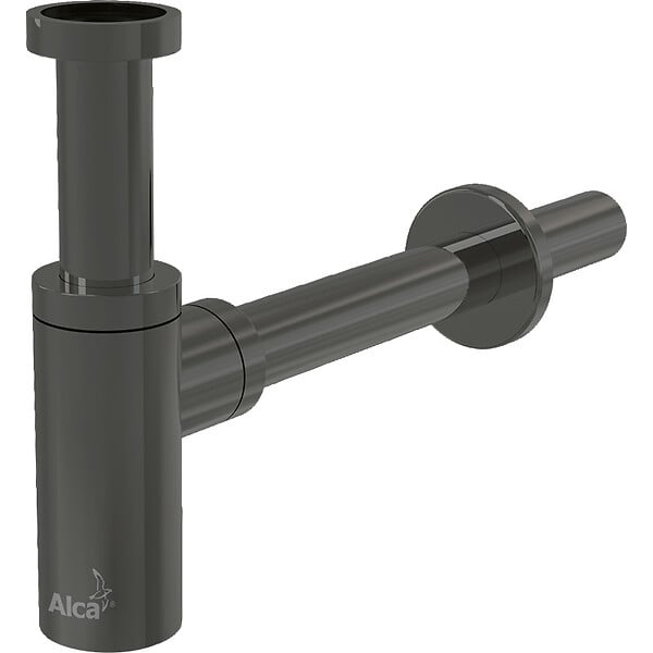 ALCA - Alca Siphon pour lavabo DN32, Gun métal (A400-GM-P) - large