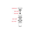 ALCA - Alca Bonde pour lavabo clic-clac 5/4 " Avec trop-plein, Gun métal brossé (A392-GM-B) - vignette