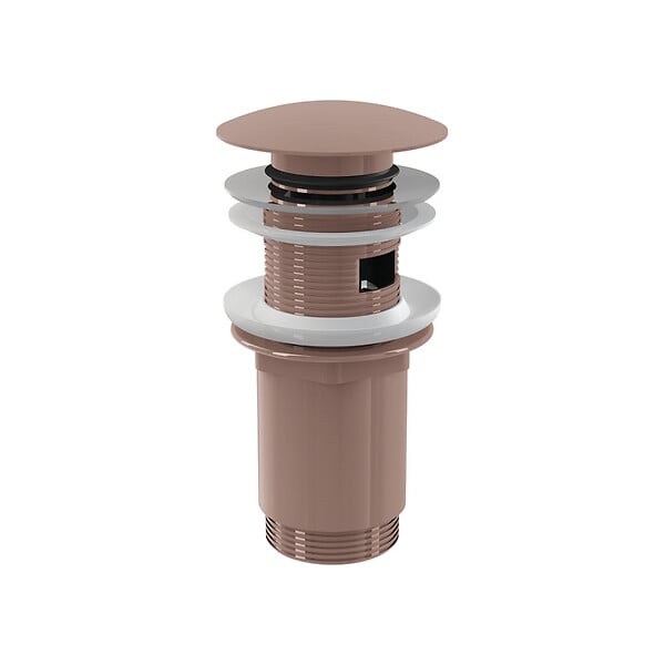 ALCA - Bonde pour lavabo clic-clac 5/4 " Avec trop-plein, Rose Gold brossé (A392-RG-B) - large