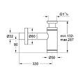 GROHE - Siphon Lavabo 1/4″ , Supersteel (28912DC0) - vignette