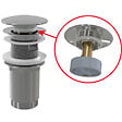 ALCA - Alca Bonde Clic-clac raccord 5/4", pour lavabo avec trop-plein, Laiton chromé (A392C) - vignette