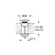 GROHE - StarLight bonde clic-clac, Hard Graphite (65807A00) - vignette
