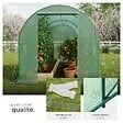 TECTAKE - Serre tunnel 7 m² 343x200x200cm vert - vignette