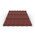 BRAVO THE SMART SOLUTION - Tuile de toiture - bac acier - Couverture métallique CLASSIC Coloris Rouge Oxyde 3009 Matt Dimensions 1850x1200x0.50mm - vignette