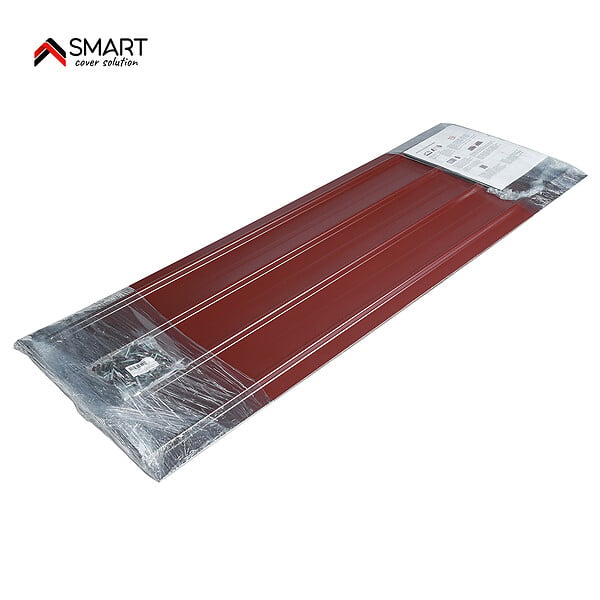 BRAVO THE SMART SOLUTION - SMART COVER Pack 12 tôles bac acier - toiture - couverture H12 | Dimensions: 125cm x 45cm=6,75m² | épaisseur: 0,30mm  | Qualité Allemande | Acier couleur RAL 7016 - large
