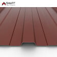 BRAVO THE SMART SOLUTION - Tôle bac acier - Toiture - Couverture - plaque TR25 Coloris Rouge Terracotta RAL 8012 Dimensions 2000x1110x0.50mm - vignette