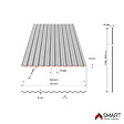 BRAVO THE SMART SOLUTION - Tôle bac acier - Toiture - Couverture - plaque S18 Coloris Rouge Oxyde RAL 3009  Dimensions 2000x883x0.40mm - vignette
