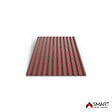 BRAVO THE SMART SOLUTION - Tôle bac acier - Toiture - Couverture - plaque S18 Coloris Rouge Oxyde RAL 3009  Dimensions 2000x883x0.40mm - vignette
